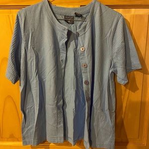 Thrifted short sleeve button up top, never worn